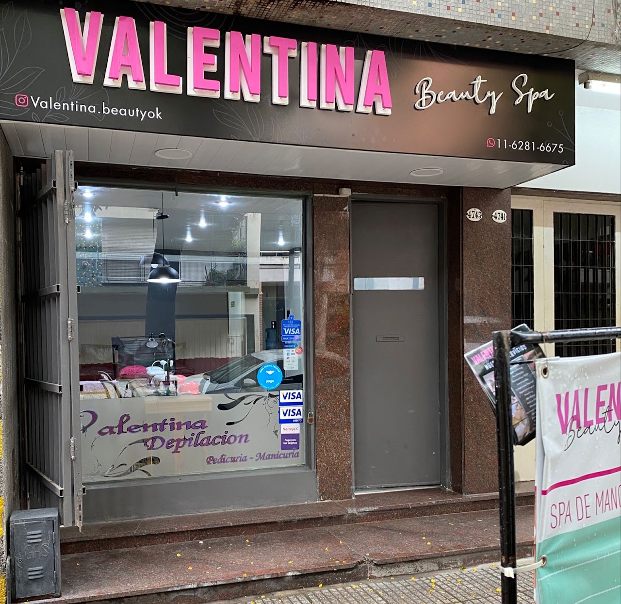 Fachada de Valentina Beauty Spa en Villa Urquiza